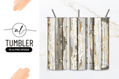 Weathered Wooden Planks with Peeling White Paint Texture Product Image 1