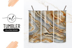 Agate Stone Texture with Brown White and Gray Banding Product Image 1
