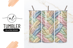 Pastel Braided Texture Seamless Pattern in Blue Pink Yellow Product Image 1