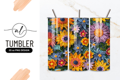 Colorful Paper Quilled Flowers on Gray Background Product Image 1