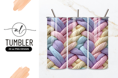 Pastel Woven Texture with Braided Strands in Pink Purple Product Image 1