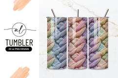 Braided Pastel Texture with Woven Pattern in Rainbow Colors Product Image 1