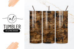 Burnt and Crinkled Brown Paper Texture with Dark Blots Product Image 1
