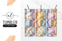 Pastel Knitted Texture with Braided Cables and Vertical Product Image 1