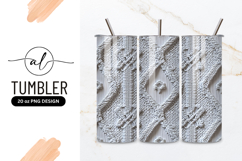 Textured White Knitted Pattern with Diamond and Cable Knit Product Image 1