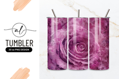 Close Up of a Pink Rose with Textured Petals and Grunge Product Image 1