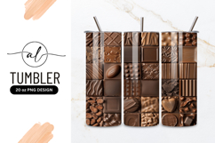 Assortment of Chocolate Squares with Various Textures Product Image 1