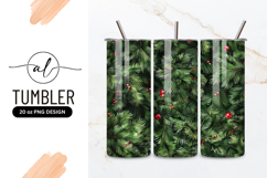 Christmas Fir Tree Branches with Red Berries Illustration Product Image 1