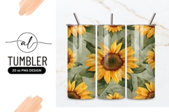 Vibrant sunflower tumbler png design Product Image 1
