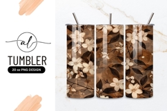Elegant floral tumbler png design Product Image 1