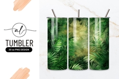 Tropical jungle leaves tumbler png design Product Image 1