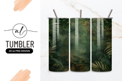 Tropical jungle leaf tumbler design Product Image 1