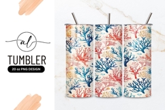 Vibrant coral reef tumbler design Product Image 1