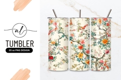 Floral branch tumbler png design Product Image 1