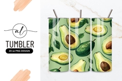 Vibrant avocado tumbler design Product Image 1