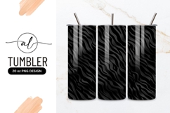 Black and gray wavy pattern tumbler design Product Image 1
