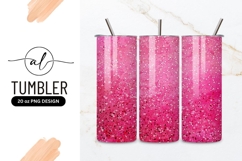 Pink glitter tumbler design Product Image 1