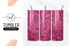 Pink glitter tumbler design Product Image 1