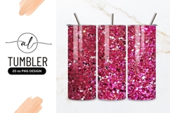 Pink glitter tumbler design Product Image 1