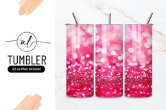 Pink bokeh tumbler design Product Image 1