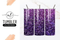 Purple glitter tumbler design Product Image 1