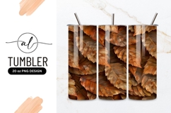 Autumn leaves tumbler png design Product Image 1