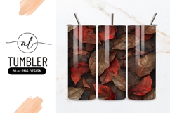 Autumn leaves tumbler png design Product Image 1