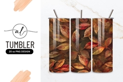 Autumn leaves tumbler png design Product Image 1
