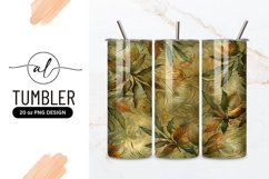 Tropical leaf pattern tumbler png design Product Image 1