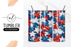 Patriotic stars tumbler design Product Image 1