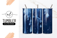 Blue dripping water tumbler design Product Image 1