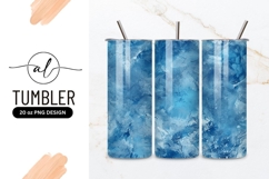 Abstract blue marble tumbler design Product Image 1