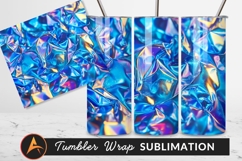 Crumpled Iridescent Foil Texture For Tumbler Png Product Image 1