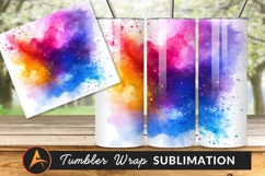Watercolor Splash Background Colorful Artistic Effect Product Image 1