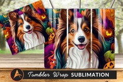 Halloween Dog Portrait Tumbler Png Design Product Image 1