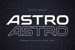 Astro - Modern Futuristic Sport Font Product Image 1