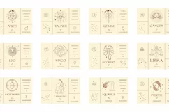 Zodiac Signs and Horoscope Icons, Astrology Branding Logo. Product Image 15