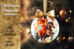 Christmas ornament | Astrology Sagittarius Sublimation Product Image 1