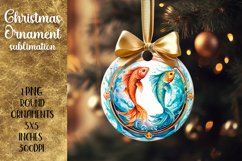 Christmas decoration | Pisces Astrology Sublimation Product Image 1