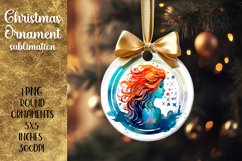 Christmas Ornament | Aquarius Astrology Sublimation Product Image 1