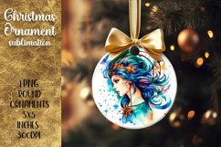 Christmas ornament | Astrology Sagittarius Sublimation Product Image 1