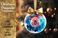 Christmas Ornament | Astrology Cancer Sublimation Product Image 1