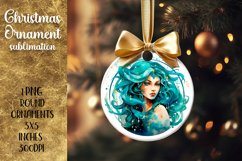 Christmas Ornament | Astrology Sublimation Virgo Product Image 1