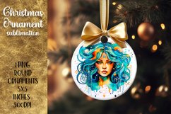 Christmas Ornament | Astrology Sublimation Virgo Product Image 1