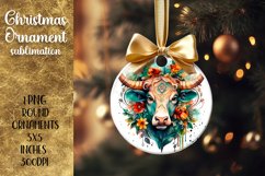 Christmas Ornament | Astrology Ox Sublimation Product Image 1