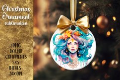Christmas Ornament | Astrology Sublimation Virgo Product Image 1