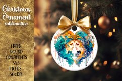 Christmas Ornament | Astrology Sublimation, Gemini Product Image 1