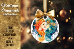 Christmas Ornament | Astrology Sublimation, Gemini Product Image 1