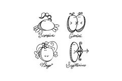 Astrology Signs SVG Cut File Product Image 1