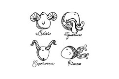 Astrology Signs SVG Cut File Product Image 1
